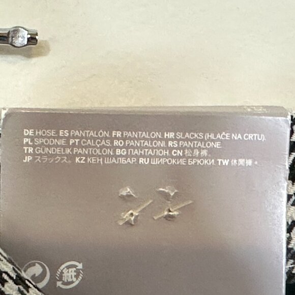 H&M Houndstooth Slacks Women's Size 2 - Picture 12 of 15